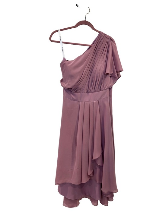 JJs House Dresses & Skirts - Chiffon One-Shoulder Asymmetrical Women's Dress, Size 16
